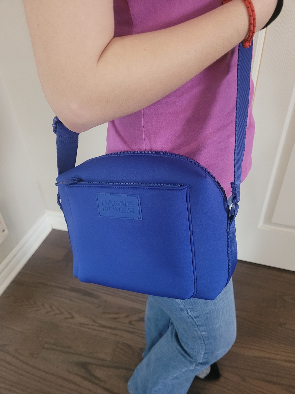 Dagne Dover Royal Blue Neoprene Crossbody - Picture 3 of 14